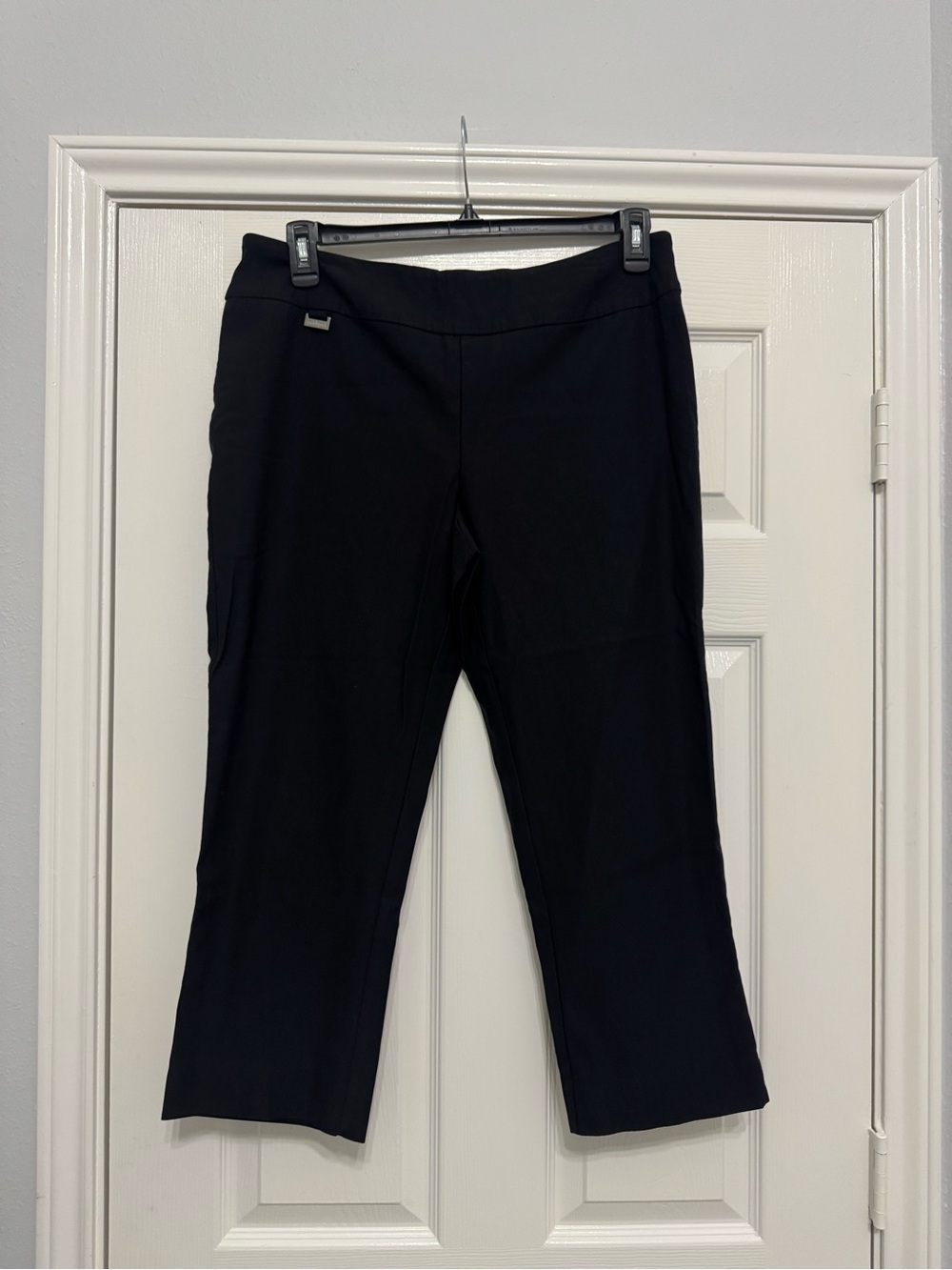 Peck&Peck Women's Black Cropped Ponte Pants